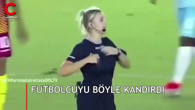 Hakem, futbolcuyu böyle kandırdı