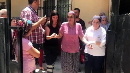 Tavanı göçen evde anne oğul yaralandı - MERSİN