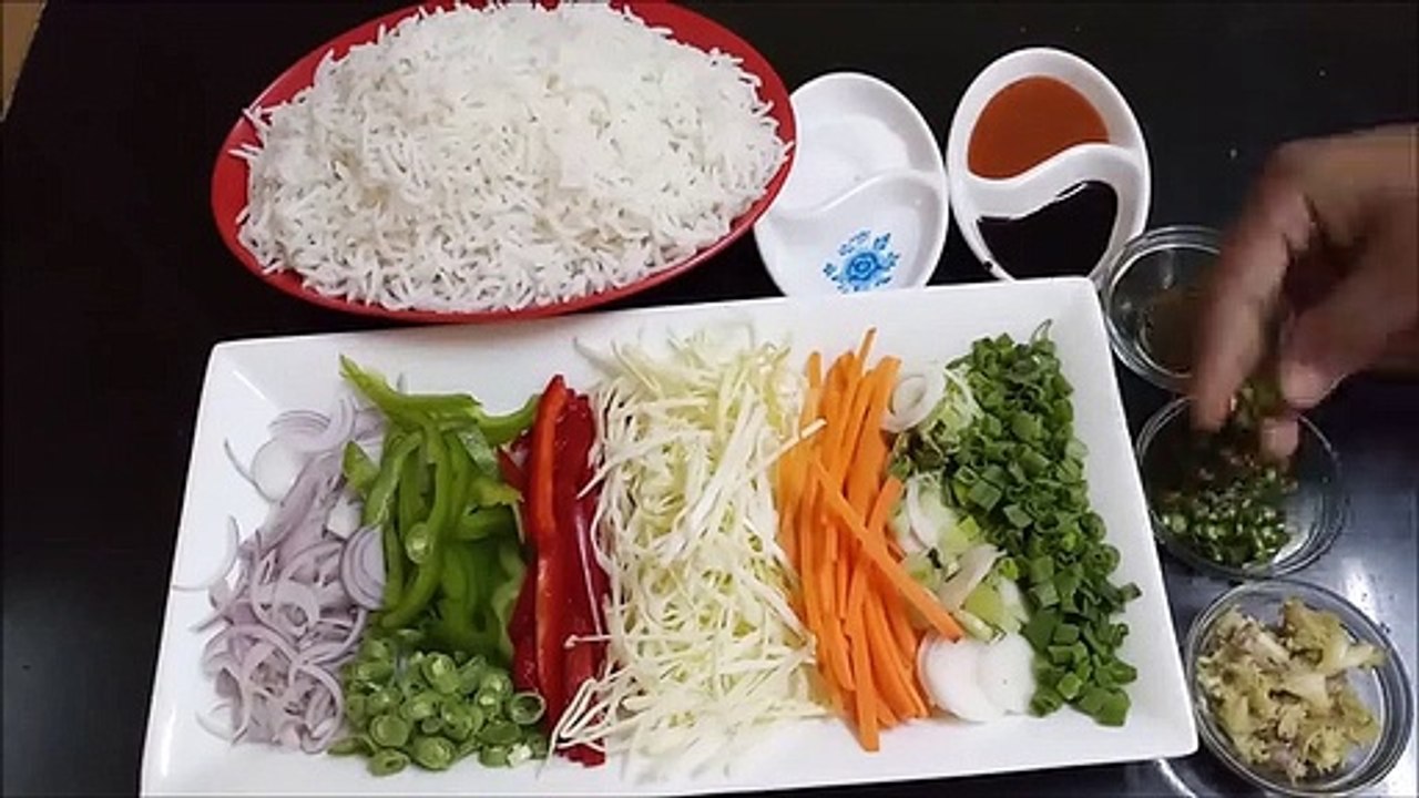 Veg Fried Rice -- How To Make Veg Fride Rice At Home