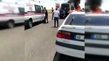 Viranşehir’de korkunç kaza...Araçtakiler yanmaktan son anda kurtuldu