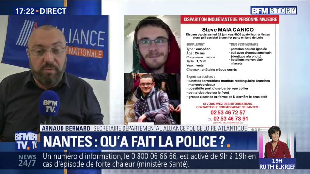 Nantes: le secrétaire départemental Alliance Police affirme qu' à aucun moment, il nous est signalé qu'il manque une personne