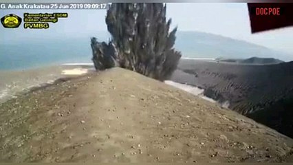 ERUPCIÓN DEL  VOLCÁN KRAKATOA | 25 JUNIO 2019