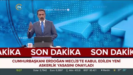 Cumhurbaşkanı Erdoğan yeni askerlik yasasını onayladı