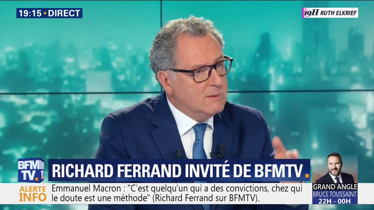 Pour Richard Ferrand, Emmanuel Macron "est quelqu'un qui a des convictions, chez qui le doute est de méthode"
