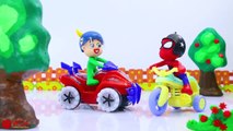 SUPERHERO BABY BUILDS LEGO BRIDGE TOY  Play Doh Cartoons For Kids