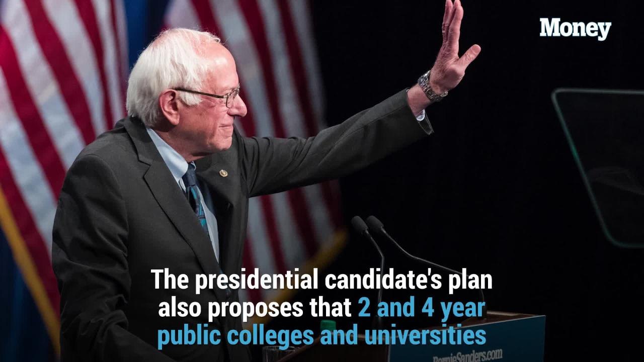 Bernie Sanders wants to erase all student loan debt