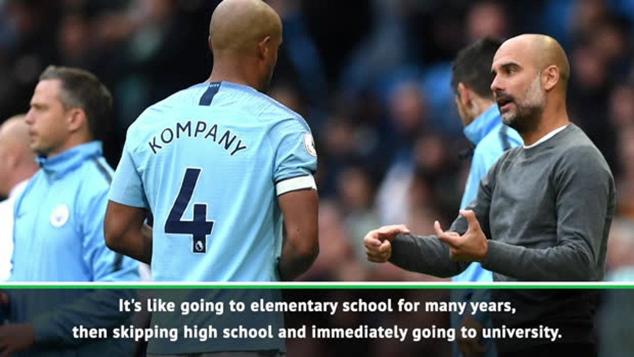 It's like skipping high school to go to university - Kompany on Guardiola influence