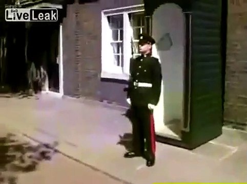 Ils réussissent à faire rire un garde royal de la reine