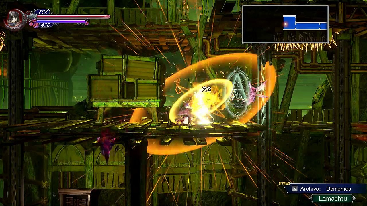 Bloodstained ROTN,Gameplay Español 12, Alfred y Dominique discuten en el laboratorio secreto