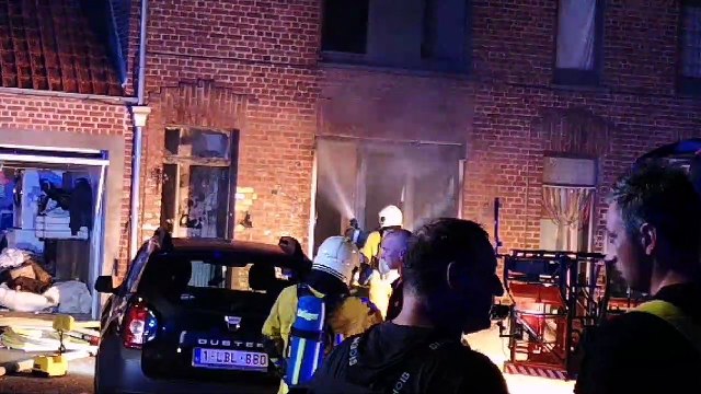 Incendie place du Cabaret Wallon à Tournai