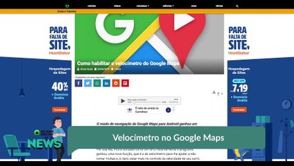 Velocímetro no Google Maps