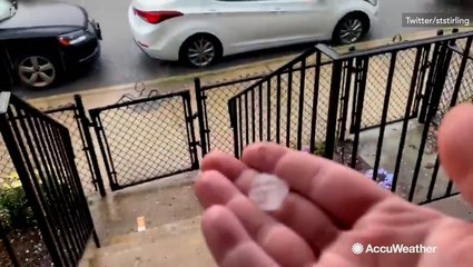 Marble-sized hail keeps coming
