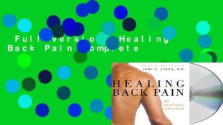 Full version  Healing Back Pain Complete