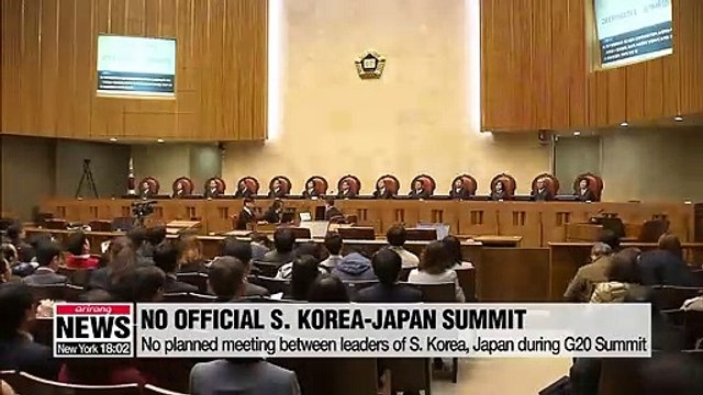 S. Korea, Japan likely to leave G20 Summit without resolving labor dispute