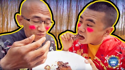 【MountainsRecord】师傅问徒弟什么叫淡泊名利？一道鲱鱼罐头炒辣片，两人吃得真香！