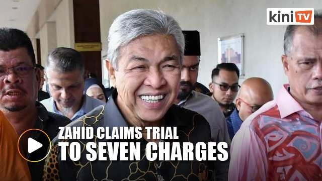 Zahid claims trial to seven bribery charges