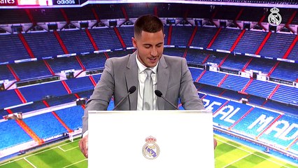 Eden Hazard presentantion for Real Madrid 2019