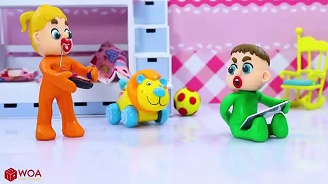 SUPERHERO BABY DOCTOR SAVES BABY GIRL DOC MCSTUFFINS Play Doh Cartoons For Kids