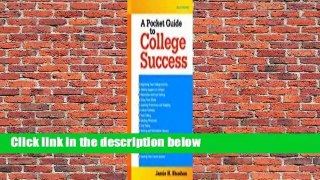 A Pocket Guide to College Success  For Kindle
