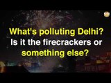 What's polluting Delhi? Is it the firecrackers or something else?