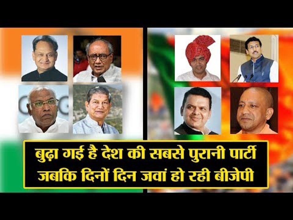 Congress is getting older with every passing day while BJP is getting younger and younger