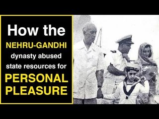 How the Nehru-Gandhi dynasty used state resources for personal pleasure