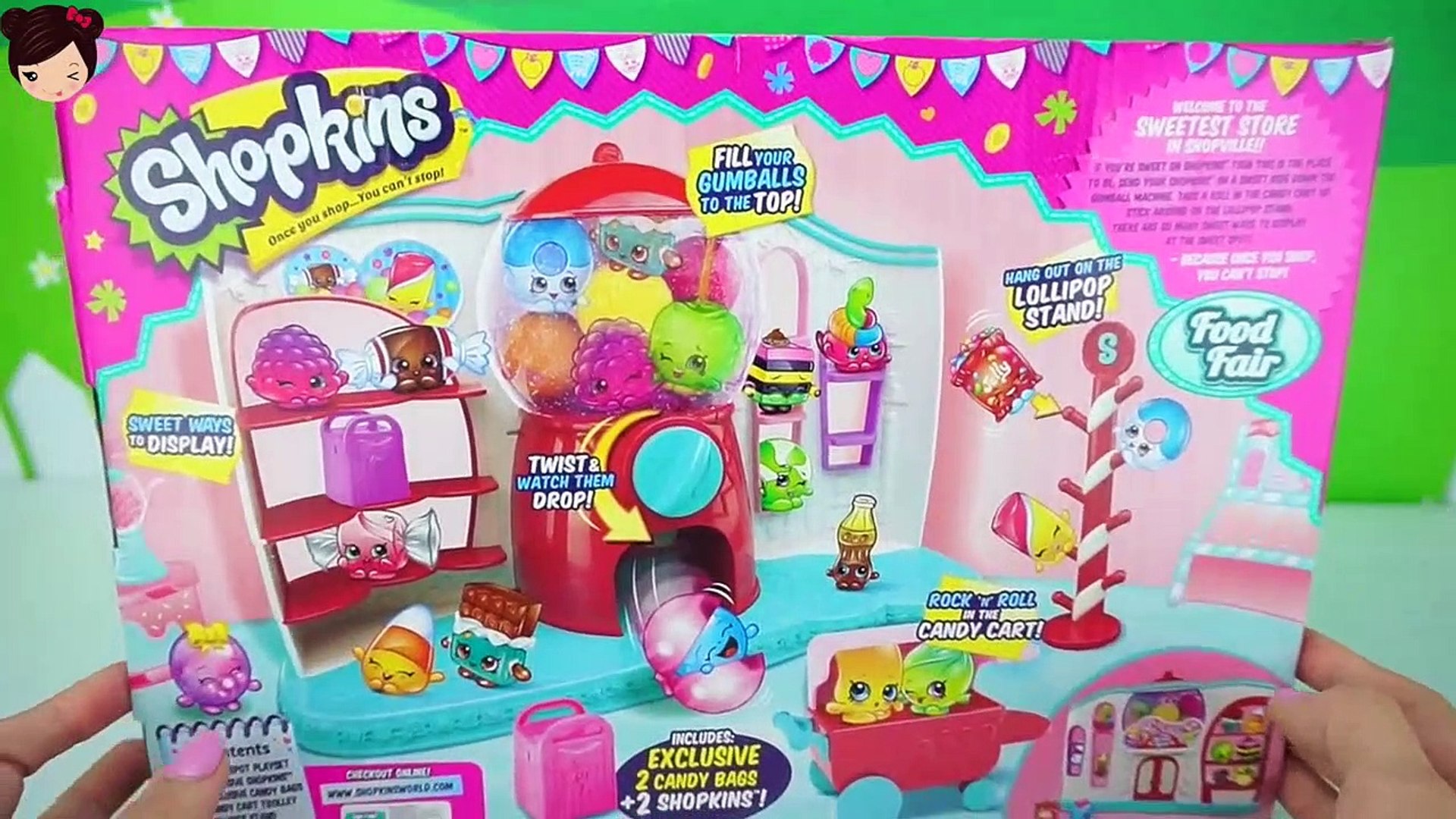 Juguetes Shopkins Temporada 4 Sweet Spot Set Maquina de Chicles con Shoppies