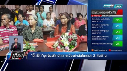 "บิ๊กโจ๊ก" บุกจับอดีตนักการเมืองดังฉ้อโกงกว่า 2 พันล้านบาท - เที่ยงทันข่าว