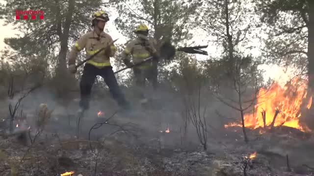 El peor día para enfrentarse al incendio de Tarragona