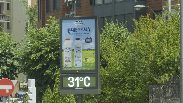 Bilbao registra 31 grados, 10 menos que la jornada anterior