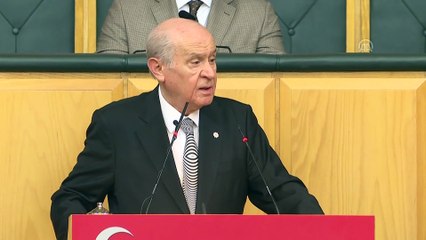 Bahçeli: “Partimizi küçük ortak diye küçümseyen hanımefendi acaba sen postu nereye serdin, kimlere yoldaş oldun' -TBMM