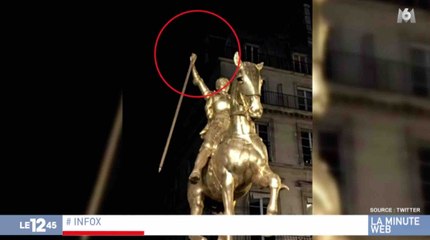 La statue de Jeanne d'Arc n'a pas été vandalisée - ZAPPING ACTU DU 26/06/2019
