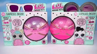 LOL Biggie Surprise Giant Pets! Dollmatian and Hop Hop Eye Spy Surprise Toys