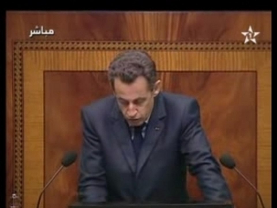 Nicolas Sarkozy au Parlement Marocain