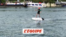 On a testé le foil électrique sur la Seine - Adrénaline - Surf