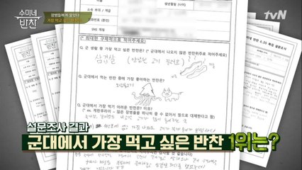 병장들이 군대에서 가장 먹고 싶은 반찬 1위는..??