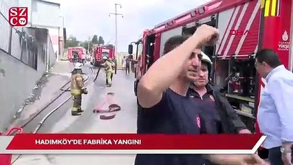 Hadımköy’de fabrikada yangın