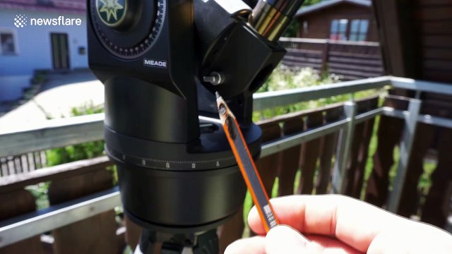 German astrophotographer demonstrates the power of telescopes when used in the sun