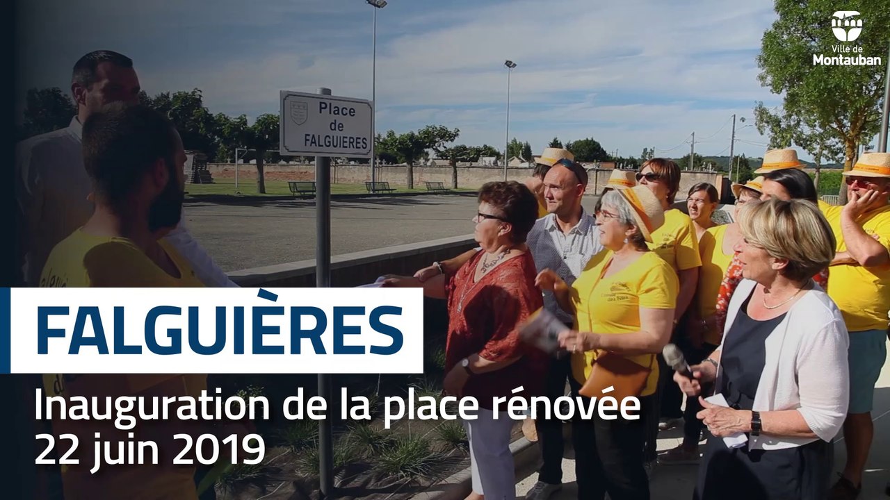 Inauguration de la place de Falguières