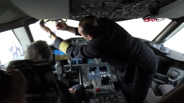 İSTANBUL- THY'NİN YENİ UÇAĞI İSTANBUL HAVALİMANI'NA İNİŞ YAPTI