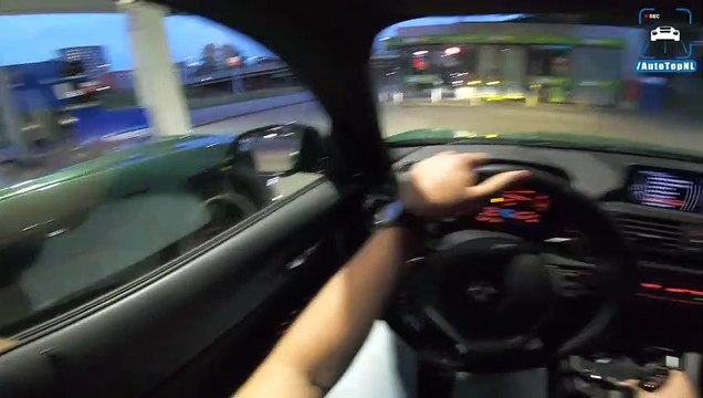 BMW M135i Armytrix w/ Ford Mustang Bullitt LOUD! NIGHT DRIVE POV by AutoTopNL