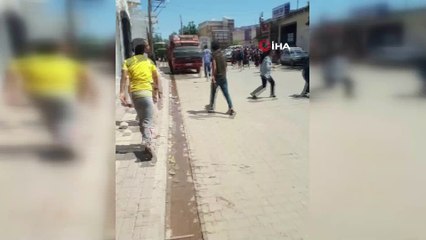 Şanlıurfa’da aileler arasındaki kavga kamerada