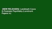[NEW RELEASES]  Landmark Cases in Forensic Psychiatry (Landmark Papers In)