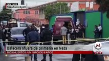 Niño muere tras ser baleado frente a escuela en Neza