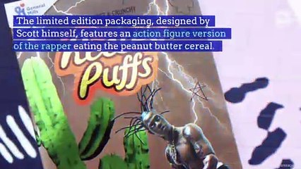 Travis Scott and Reese’s PuffsRelease $50 Limited Edition Cereal Box