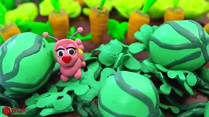 SUPERHERO BABY LEARNS BUTTERFLY LIFE CYCLE  Play Doh Cartoons For Kids