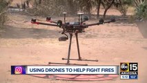 Fire officials using new drone technology to fight Woodbury Fire