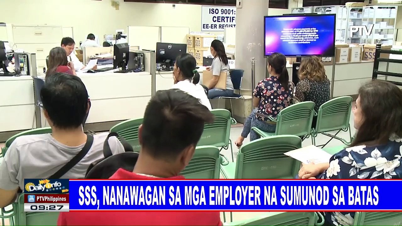 SSS, nanawagan sa mga employer na sumunod sa batas