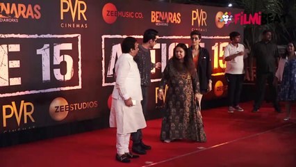 Download Video: Shahrukh Khan, Vicky Kaushal, Ayushmann Khurrana & others arrive at Article 15 screening | FilmiBeat