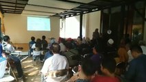 Suasana Nobar Sidang Putusan MK di BPN Sriwijaya